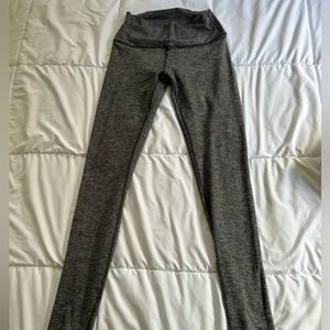 Lululemon Heather-Grey full-length leggings